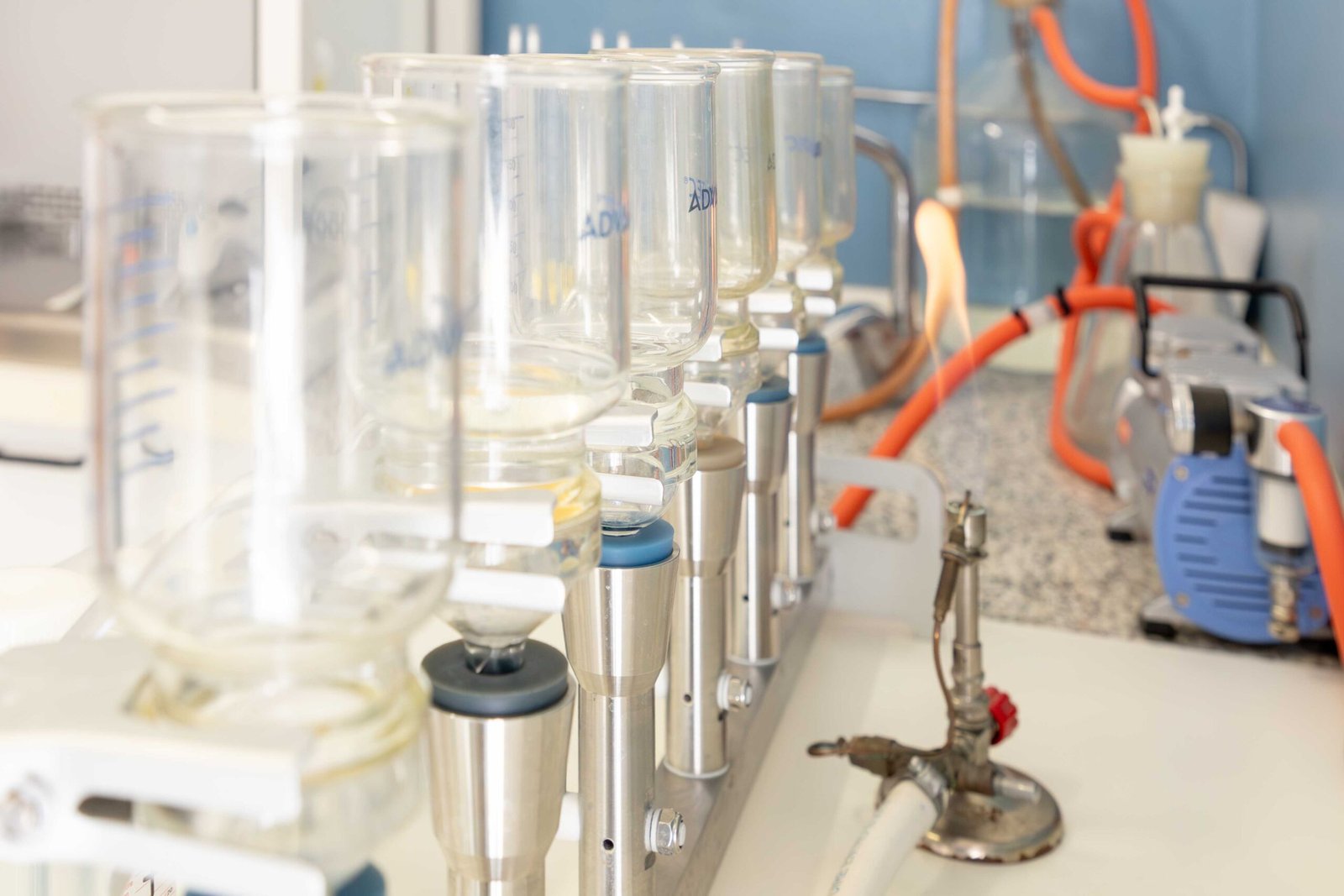 Waste and sludge analysis at L.A.C. laboratory in Cremona